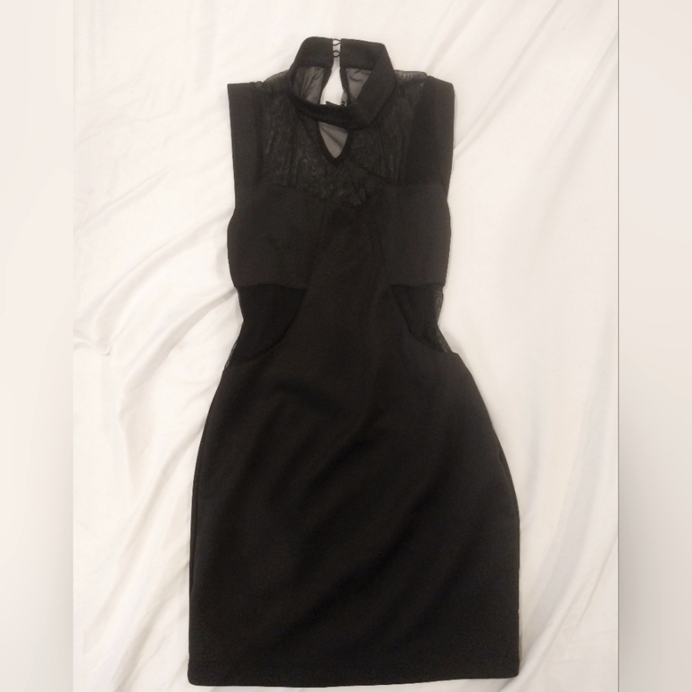 Forever 21 Black Haltertop Cocktail Dress, Size M